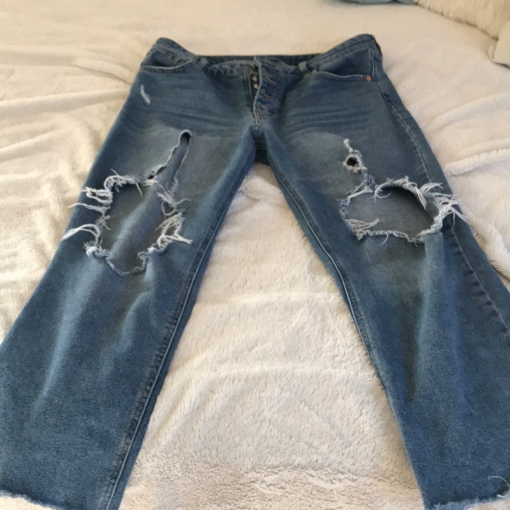 Ripped Denim Bellbottoms